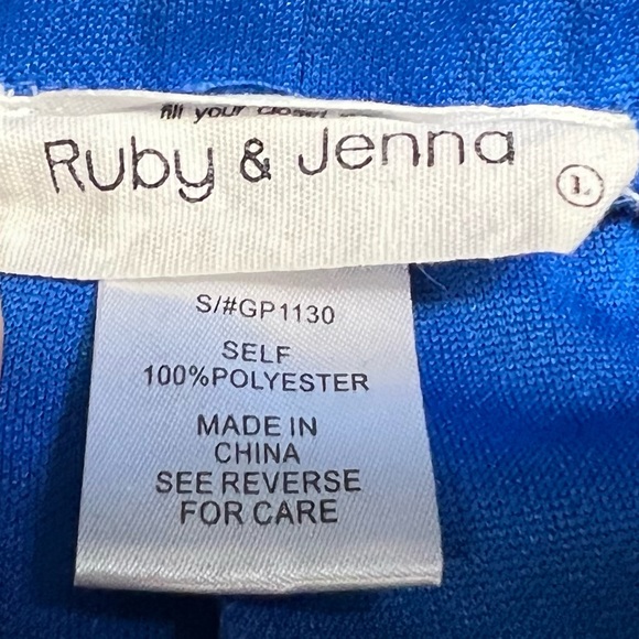 Ruby & Jenna Open Slits Pants Women size L - Picture 10 of 10